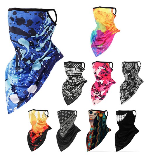 Triangle Cycling Neck Gaiter w/ Ear Loop